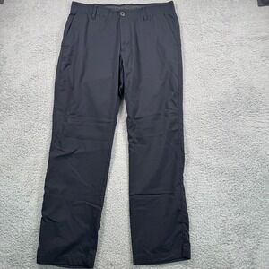 Under Armour Men's Golf Pants Black 36x30 Straight Fit‎ Flat Front Performance